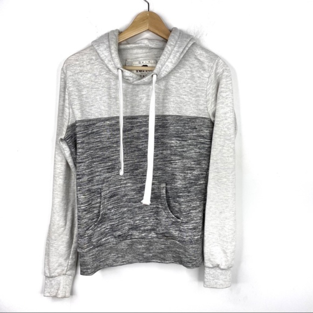 Reflex Heathered Gray Two Toned Hoodie Sweatshirt
